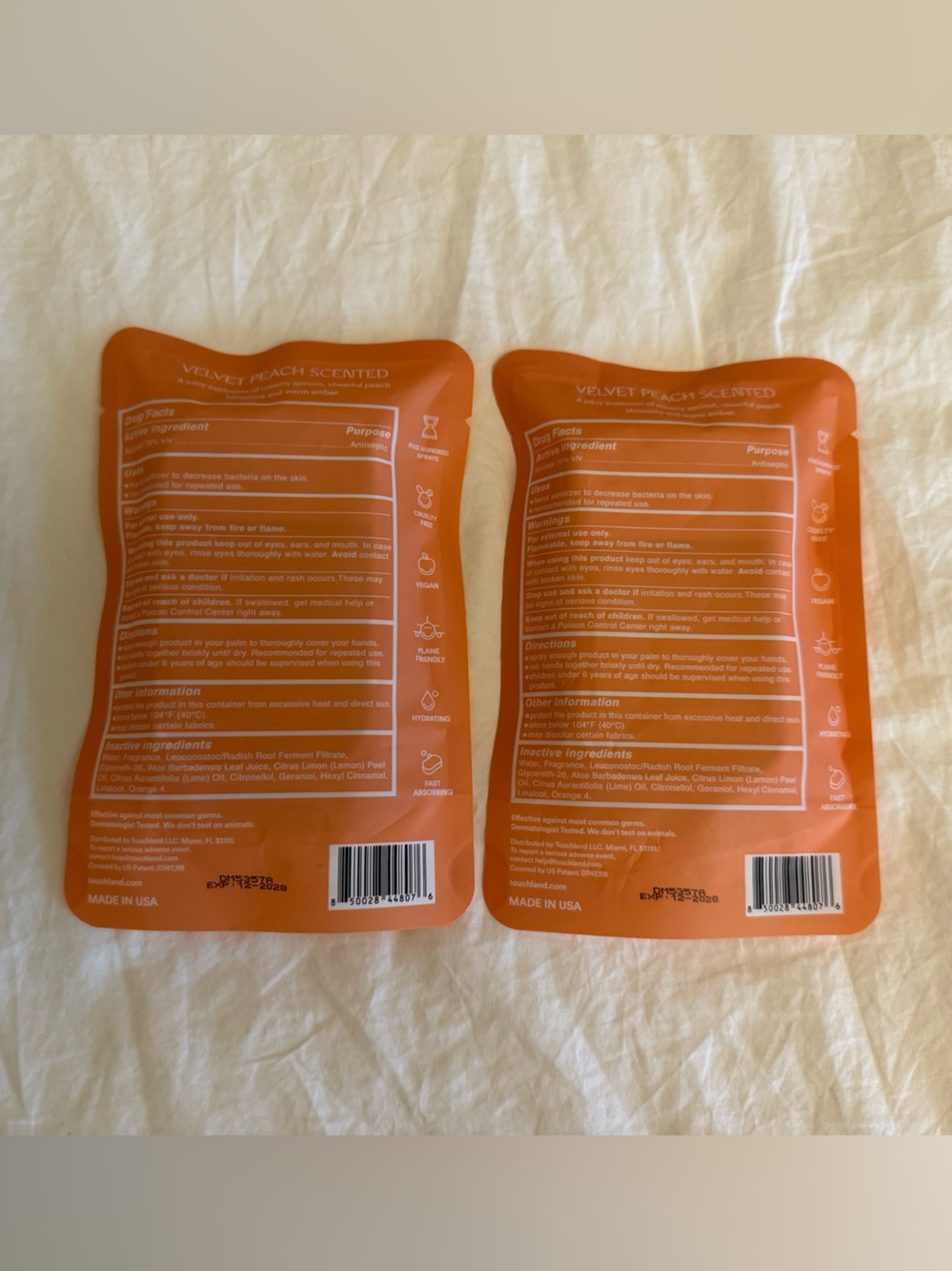 🍑 Touchland Power Mist Hydrating Hand Sanitizer Bundle of Two - Picture 2 of 2